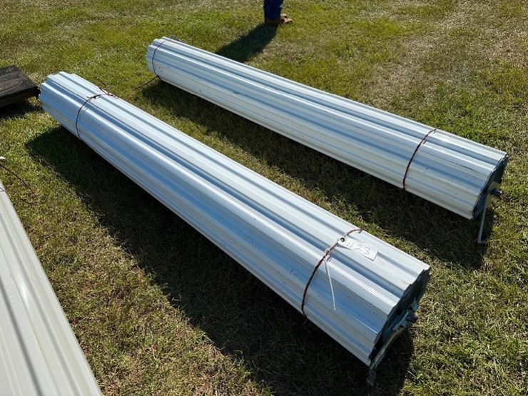 (2)-8.5'-metal-roll-up-doors-(white)-image-1