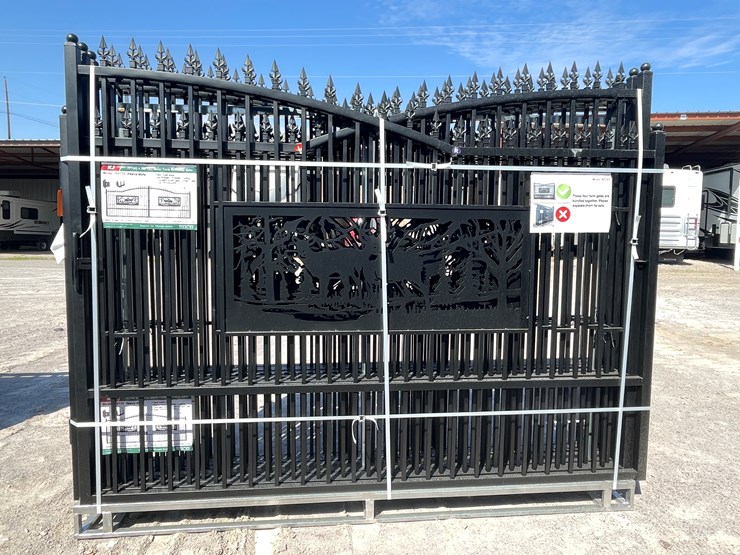 #4021-•-20'-bi-parting-metal-farm-driveway-gate-image-3