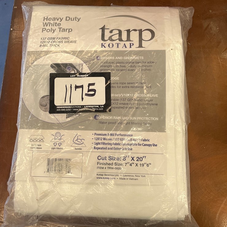 #1175 • HEAVY DUTY 8X20 TARP