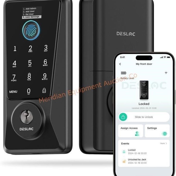 DESLOC Smart Lock D110 Plus, Fingerprint Keyless