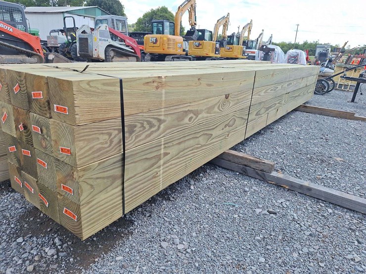 qty-(16)-unused-6x6x16-pressure-treated-posts-image-1