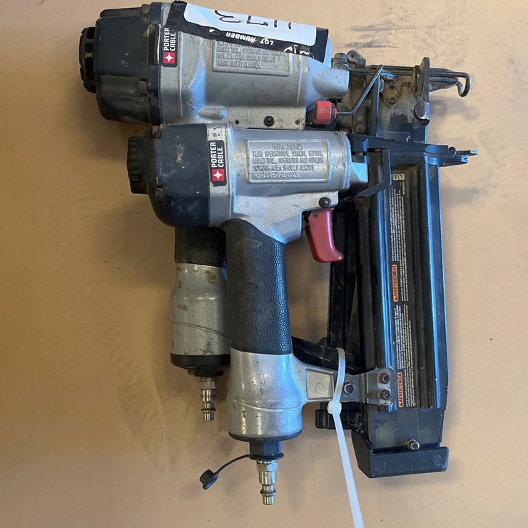 #1173 • PORTER CABLE PNUMATIC NAILER AND STAPLER