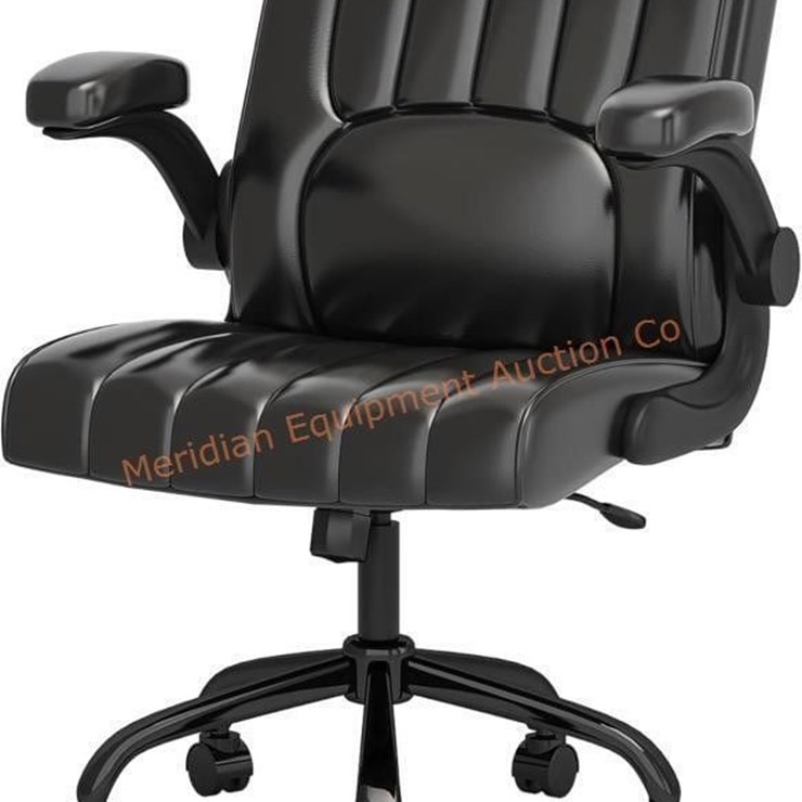 Comfortable Leather Office Chair, Black Desk Chair