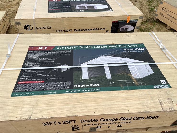 #2444-•-kj-new-33'-x-25'-double-garage-steel-barn-image-6