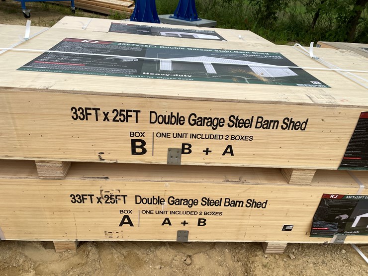 #2444-•-kj-new-33'-x-25'-double-garage-steel-barn-image-5