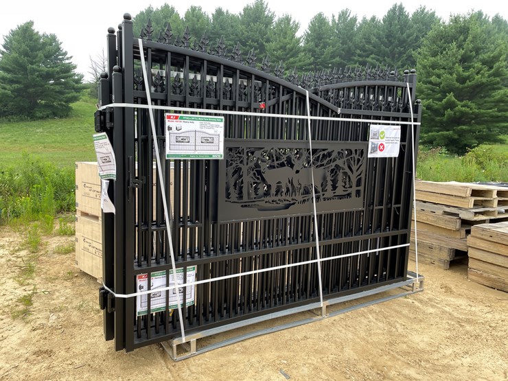 #2460-•-new-kj-7'-x-20'-metal-farm-driveway-gate-image-3