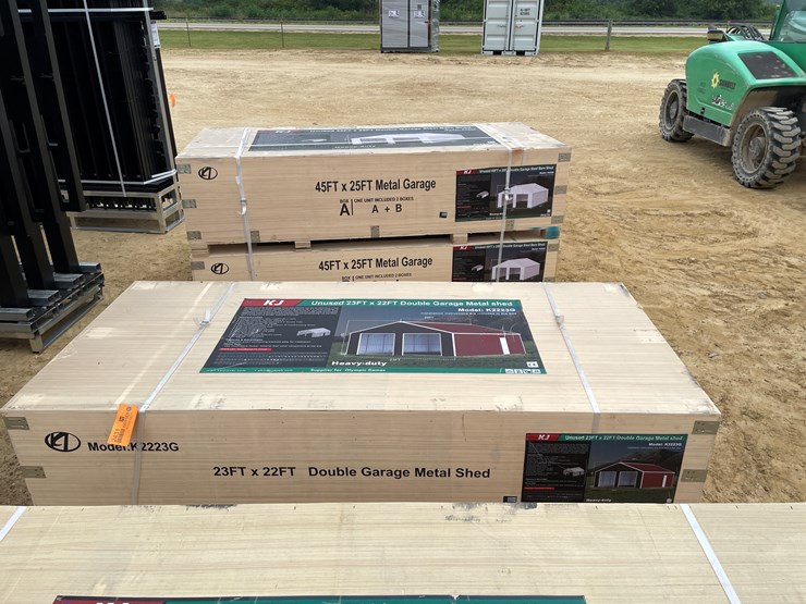 #2431-•-kj-new-23'-x-22'-double-garage-metal-shed-image-2
