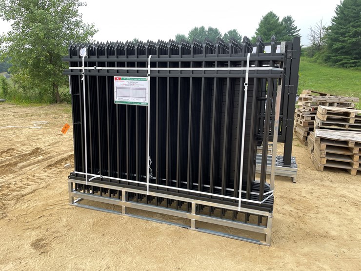 #2453-•-new-kj-8'-x-6'-powder-coated-steel-site-fence-image-1