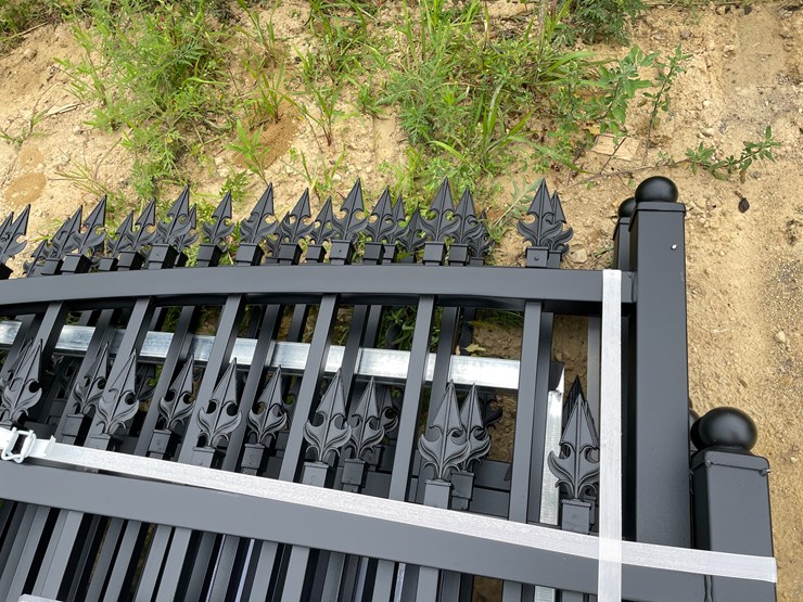 #2463-•-new-kj-7'-x-20'-metal-farm-driveway-gate-image-8