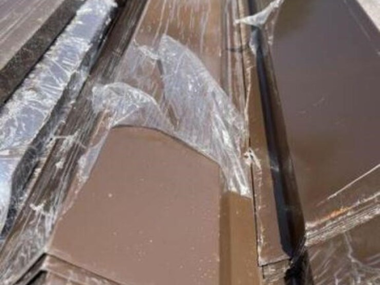 unused-corrugated-steel-panel-trim-bundle-(brown)-image-1