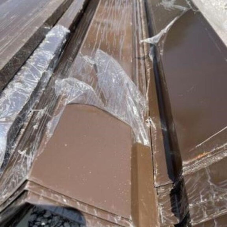 UNUSED Corrugated Steel Panel Trim Bundle (Brown)