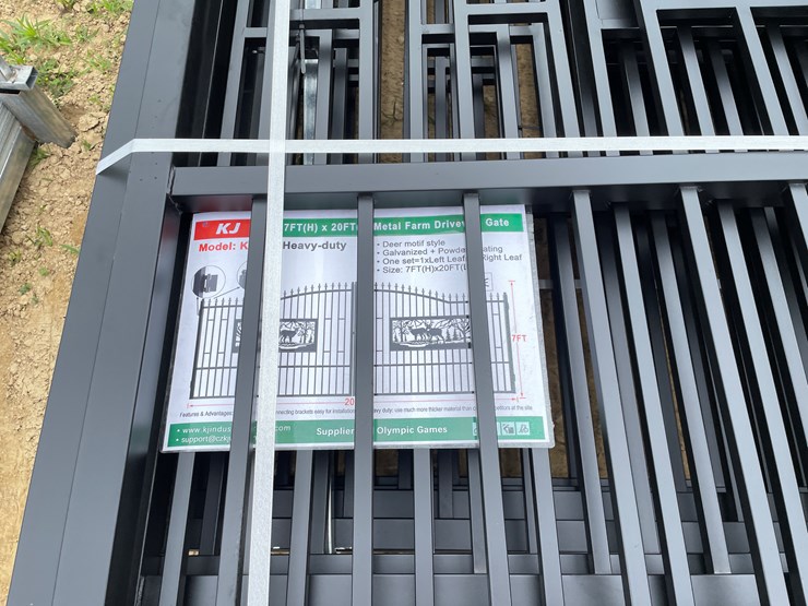 #2464-•-new-kj-7'-x-20'-metal-farm-driveway-gate-image-5