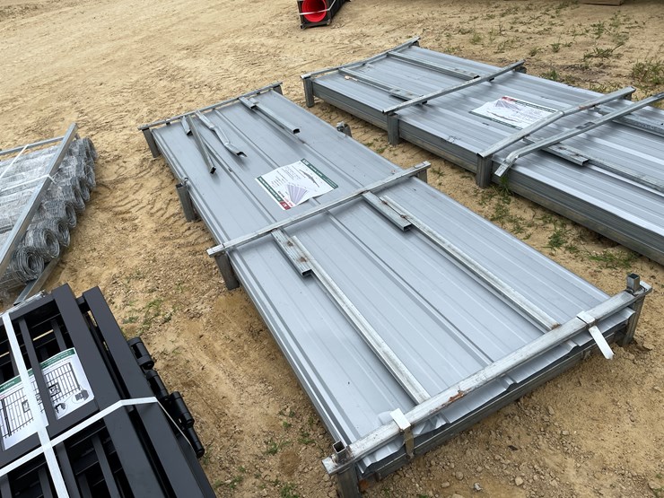 #2467-•-new-kj-(100)-10'-galvalume-corrugated-steel-panels-image-1