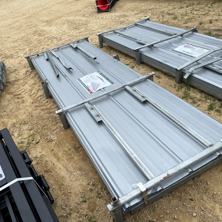 #2467 • New KJ (100) 10' Galvalume Corrugated Steel Panels