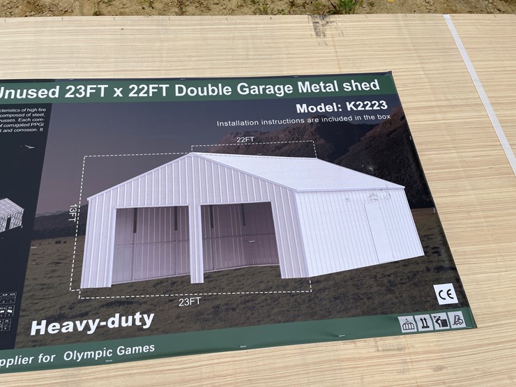 #2442-•-kj-new-23'-x-22'-double-garage-metal-shed-image-6