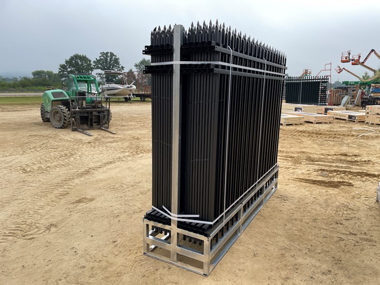 #2453-•-new-kj-8'-x-6'-powder-coated-steel-site-fence-image-6