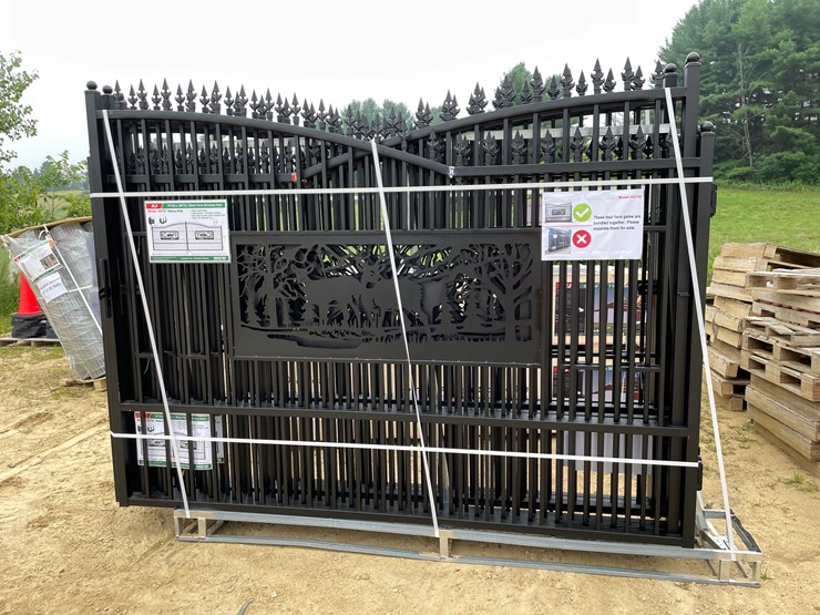 #2459-•-new-kj-7'-x-20'-metal-farm-driveway-gate-image-2