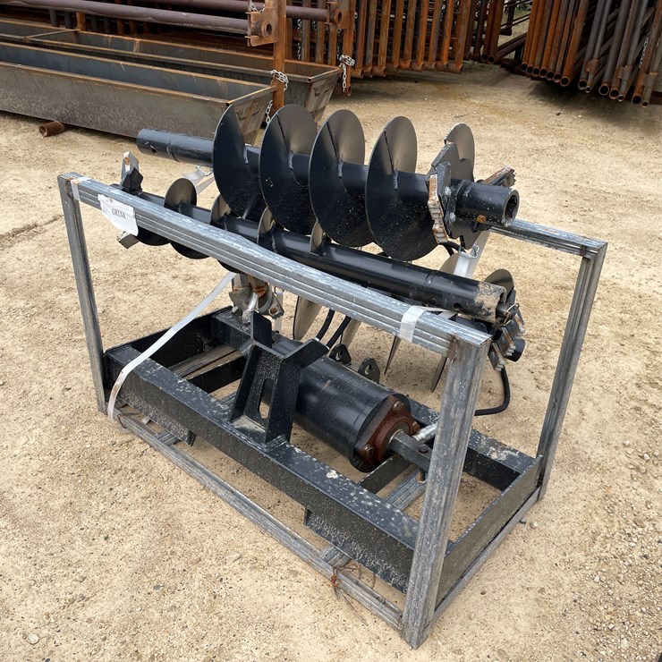 #2371 • New Skid Steer Auger Drive Attachment