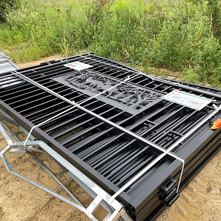 #2465 • New KJ 7' x 20' Metal Farm Driveway Gate