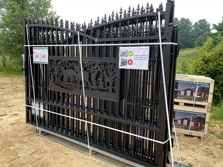 #2459-•-new-kj-7'-x-20'-metal-farm-driveway-gate-image-1