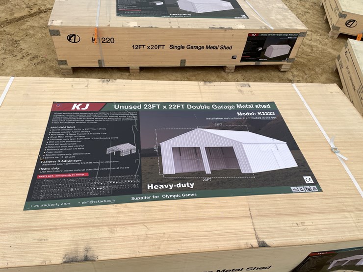 #2439-•-kj-new-23'-x-22'-double-garage-metal-shed-image-7