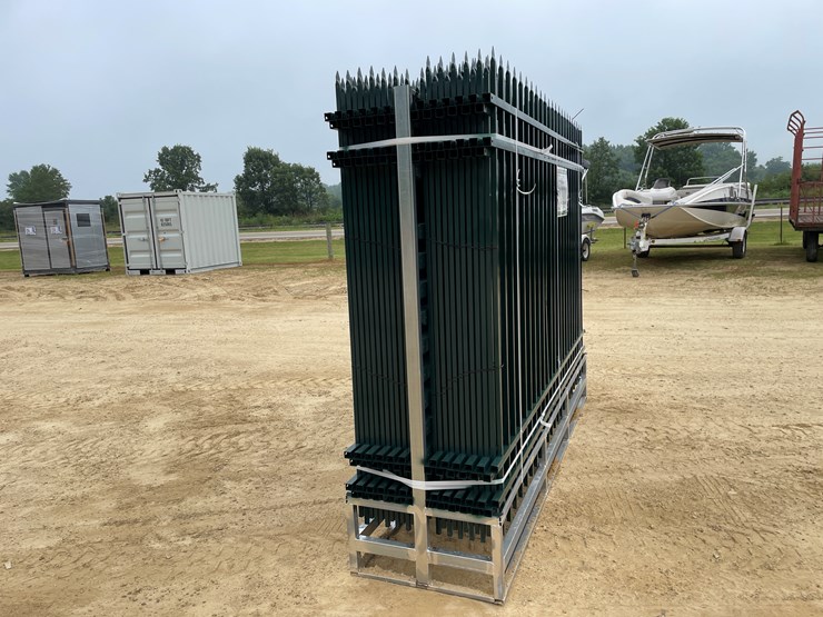 #2454-•-new-kj-8'-x-6'-powder-coated-steel-site-fence-image-4