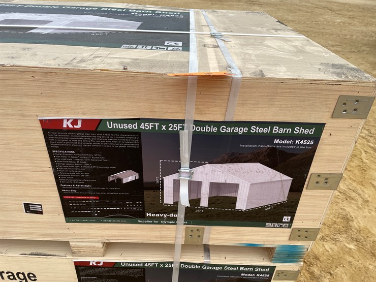 #2438-•-kj-new-45'-x-25'-double-garage-steel-barn-shed-image-6