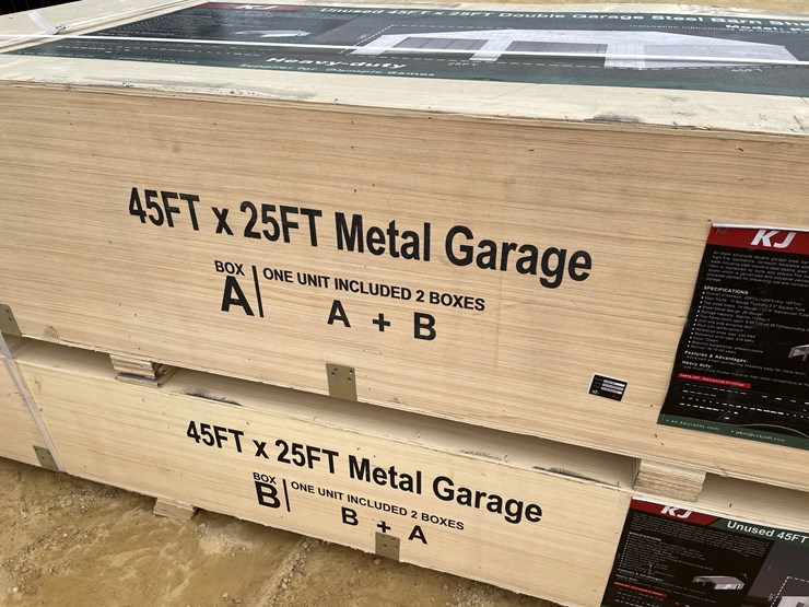 #2438-•-kj-new-45'-x-25'-double-garage-steel-barn-shed-image-5
