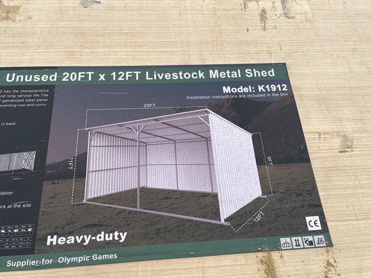 #2433-•-kj-new-20'-x-12'-livestock-metal-shed-image-7