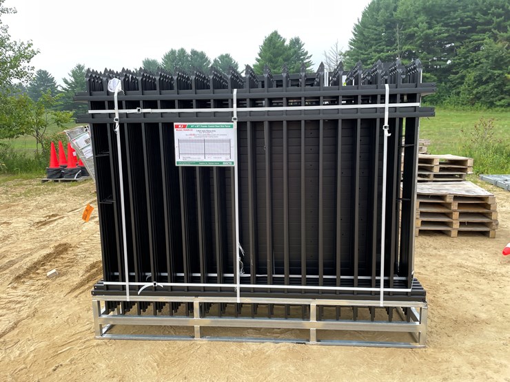 #2453-•-new-kj-8'-x-6'-powder-coated-steel-site-fence-image-2