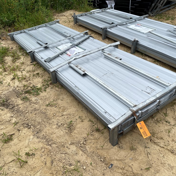 #2466 • New KJ (100) 10' Galvalume Corrugated Steel Panels