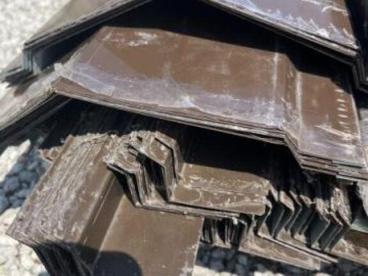 unused-corrugated-steel-panel-trim-bundle-(brown)-image-3