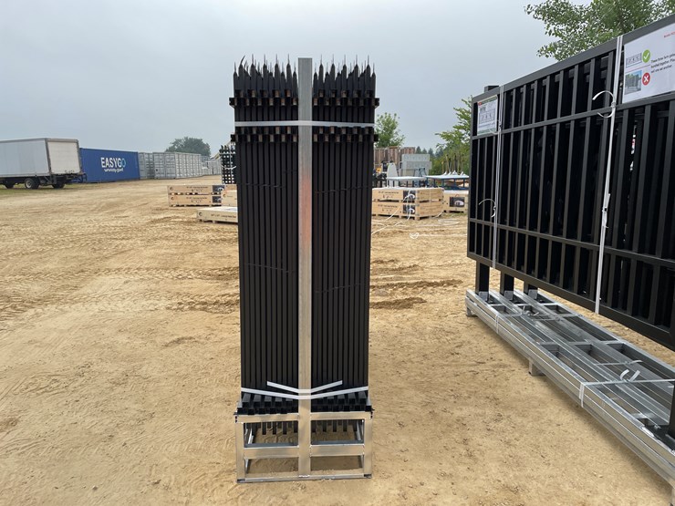 #2453-•-new-kj-8'-x-6'-powder-coated-steel-site-fence-image-7