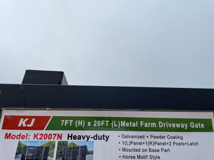 #2457-•-new-kj-7'-x-20'-metal-farm-driveway-gate-image-5