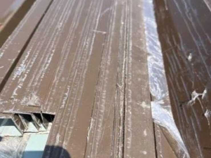 unused-corrugated-steel-panel-trim-bundle-(brown)-image-2