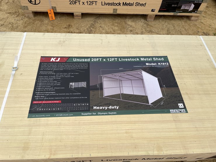#2440-•-kj-new-20'-x-12'-livestock-metal-shed-image-4