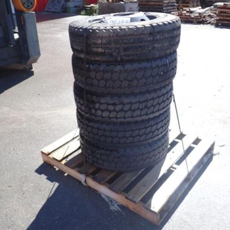 Qty Of (5) Perelli 215/75R17.5 Tire(s) & Rim(s)
