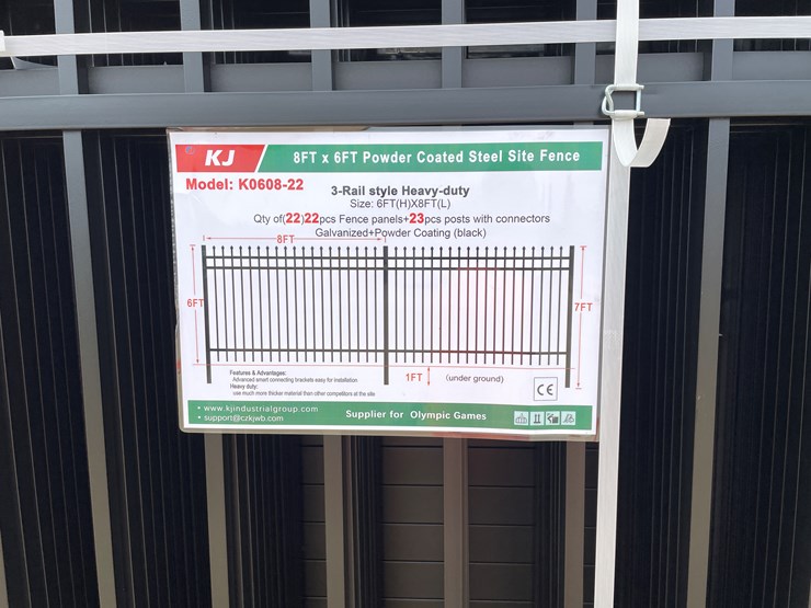 #2453-•-new-kj-8'-x-6'-powder-coated-steel-site-fence-image-11