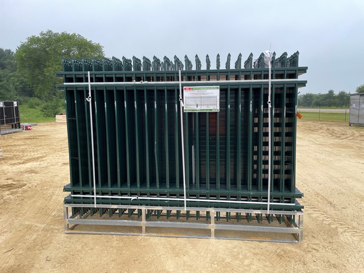 #2454-•-new-kj-8'-x-6'-powder-coated-steel-site-fence-image-2