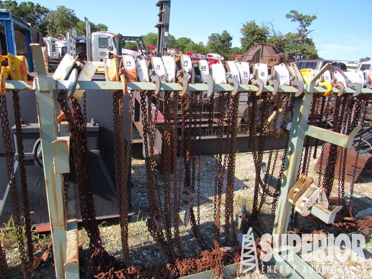 (5)-hand-chain-hoists,-3-ton-&-(4)-1-1/2-ton-image-1