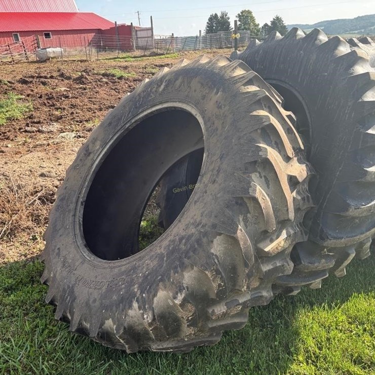 (2) 20.8 - 38 Tractor Tires