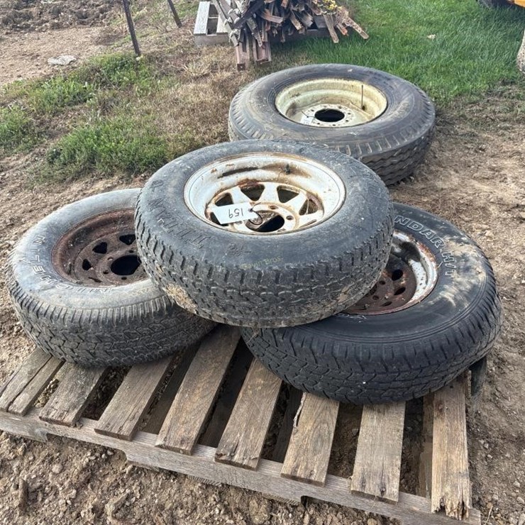 (3) ST205/75 R15 Tires w/rims