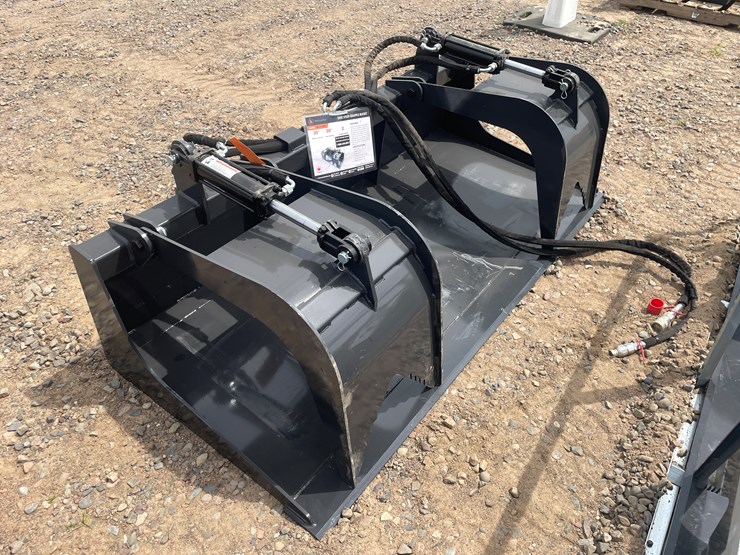#3055-•-unused-2025-wolverine-skid-steer-grapple-bucket-attachment-image-3