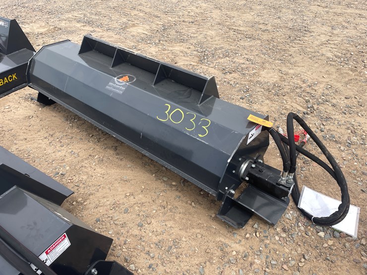 #3033-•-unused-2025-wolverine-skid-steer-hydraulic-rotary-tiller-attachment-image-2