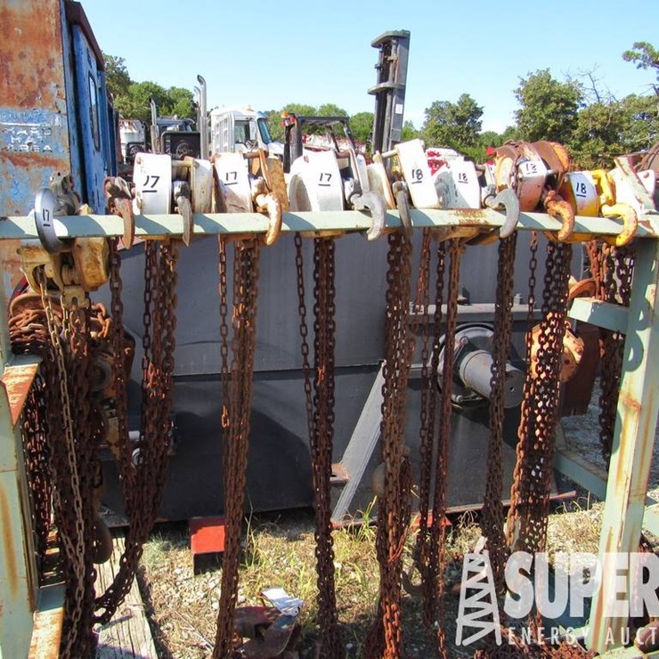 3-Ton & (3) 10-1/2-Ton Hand Chain Hoists