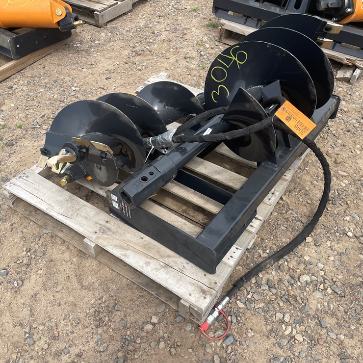 #3046 • Unused 2025 Wolverine Skid Steer Auger Drive and Bit Attachment