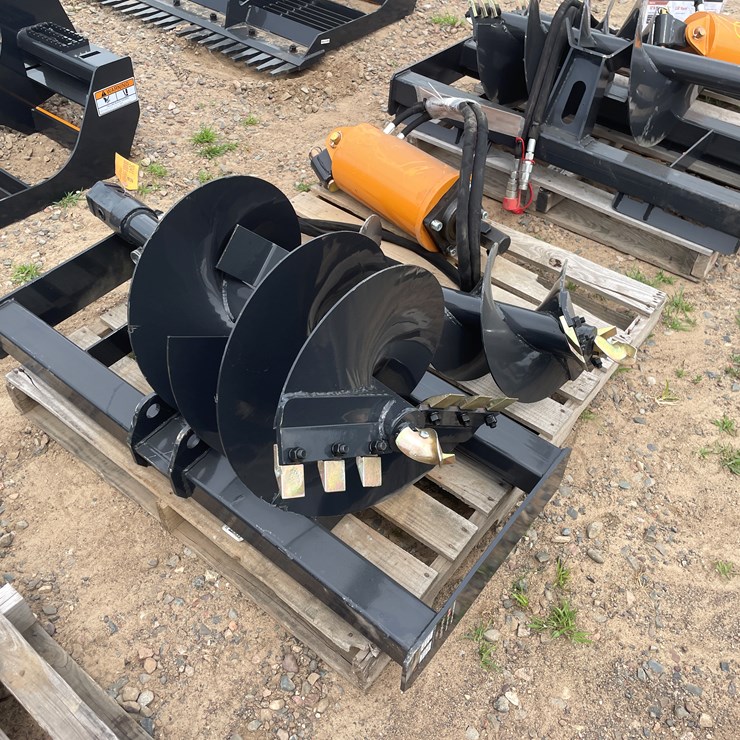 #3041 • Unused 2025 Wolverine Skid Steer Auger Drive and Bit Attachment