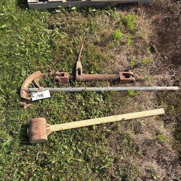 Pipe Bender, Ratchet Top Link, Maul