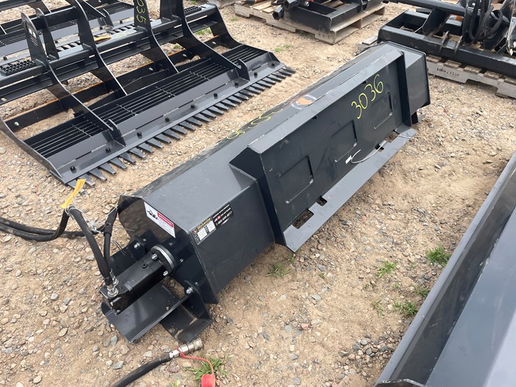 #3036-•-unused-2025-wolverine-skid-steer-hydraulic-rotary-tiller-attachment-image-4