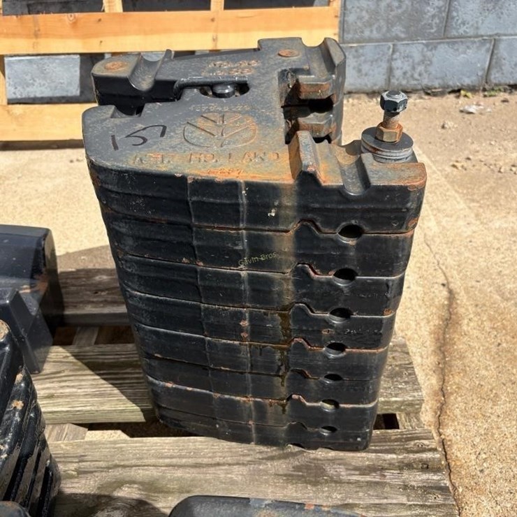 (8) New Holland 88lb Suitcase Weights